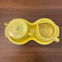 Fiesta-ware Sugar and Creamer Set with Tray P86 Post 86
