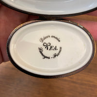 Vintage Limoges Porcelain Trinket Box Hand Painted in France