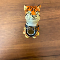 Vintage Rochard Limoges Porcelain Trinket Box Tiger