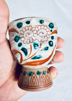 Handmade-Glazed Egg Cups Footed
