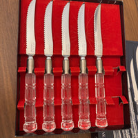 MIRAGE by Robinson Stainless Steel and Acrylic Knife Set of 5