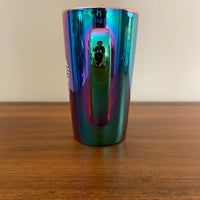 Starbucks Iridescent Rainbow Oil Slick Glazed Ceramic Tall Coffee Mug Cup 16oz