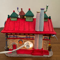 Lemax Santa's Wonderland Porcelain Village Ribbon & Gift-Wrap Factory