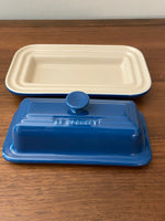 Le Creuset Ceramic Stoneware Butter Dish Blue-0705
