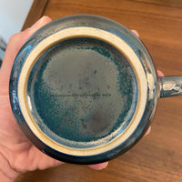 Green Cupric Metallic Glazed Ceramic Mug Cup