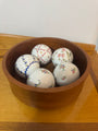 Vintage Laura Ashley Porcelain Decorative Orbs Balls Decor Set 5