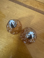 Vintage Amber Glass Imperial Salt and Pepper Shaker Set

