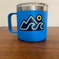 Pre-owned YETI Stainless Steel 14oz Rambler Mug With An Interest Sticker