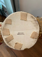 Vintage Ceramic Vase Gilded 24K Gold Luster Shell Shaped 1950s
