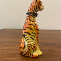 Vintage Rochard Limoges Porcelain Trinket Box Tiger