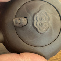 Vintage Ceramic Yixing Red Zisha Clay Moving Dragon Head and Tongue Teapot