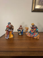 Vintage Kirkland Porcelain Wisemen Set of 3 Nativity Replacement

