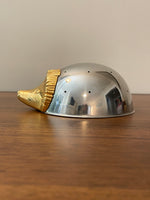 Hedgehog 24 Karat Gold Plated Cheese Holder Party Display
