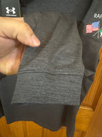Under Armour Golf Long Sleeve Shirt Size LG Embroidered Raffaello and US-Italy Flags
