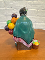 Handmade-painted VTG Porcelain Royal Doulton Figurine The Old Balloon Seller 1928
