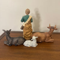 Vintage Porcelain Nativity Set of 12 Pieces