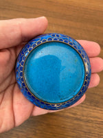 Vintage Brass Cloisonne Trinket Box
