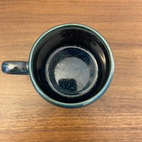 Green Cupric Metallic Glazed Ceramic Mug Cup