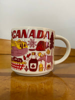 Starbucks “Been There Series” Canada Mug – Red Interior 14oz Collector Coffee Cup
