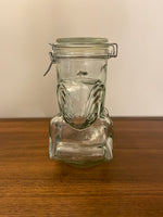 Glass Rocking Horse Cookie-Candy Jar-Canister with Hinged Lid AMICI
