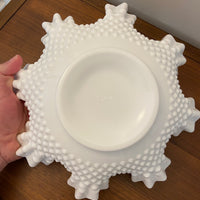 Vintage Fenton Large Hobnail Milk Glass Bowl