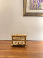 Vintage Japanese Wooden Musical Jewelry Box
