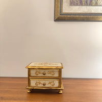 Vintage Japanese Wooden Musical Jewelry Box