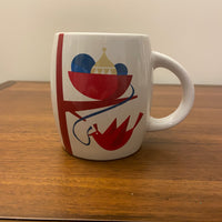 Starbucks Red Bird Christmas Porcelain Coffee Mug