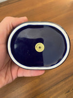 Vintage Takahashi Japanese Porcelain Trinket Box Cat
