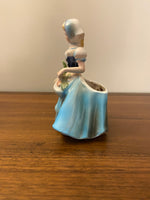 Vintage LEFTON "Olive" Lady with Vegetables Planter Vase Figurine
