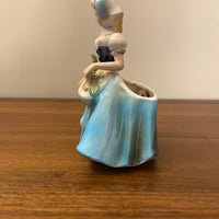 Vintage LEFTON "Olive" Lady with Vegetables Planter Vase Figurine