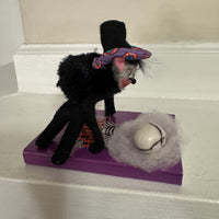 Annalee Black Spider Spooky Halloween on Purple Book