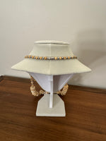 Vintage Multi Strand Carved Bone Necklace
