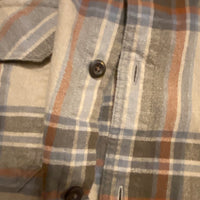 Patagonia Flannel Shirt Men’s Size Tan Plaid Cotton
