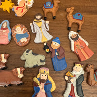 Kurt Adler Wooden Nativity Advent Calendar 25 Pieces