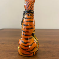 Vintage Rochard Limoges Porcelain Trinket Box Tiger