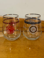 Game of Thrones House Targaryen 14.4oz Whiskey Glass Glasses Set Of 2
