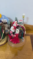 Vintage Santas Best Christmas Lighted Musical Decoration Set of 6
