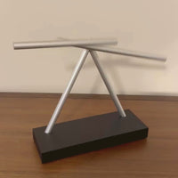 Kinetic Motion Energy Sculpture Animated Decor Swinging Sticks
