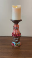 Jim Shore Pedestal Flameless Candlelight Harvest-Fall Holiday Decor
