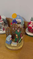 Vintage Santas Best Christmas Lighted Musical Decoration Set of 6

