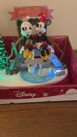 Christmas Animated Disney Figurine Holiday Decor Mikey-Minnie Swan Lake
